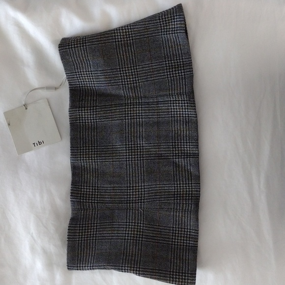 Tibi **NWT** Chester Checked Wool Corset. Size 12. - Picture 5 of 10